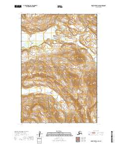 2019 Map of Mount Katmai C-2 SW, 2019 Print