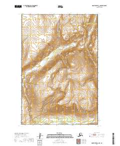 2019 Map of Mount Katmai C-3 NE, 2019 Print