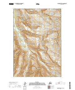 2019 Map of Mount Katmai D-1 SE, 2019 Print
