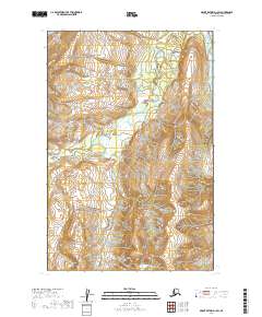 2019 Map of Mount Katmai D-1 SW, 2019 Print