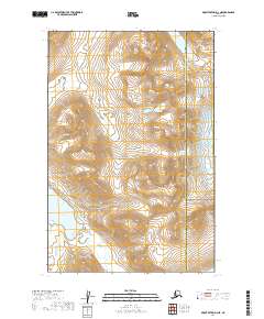 2019 Map of Mount Katmai D-3 NE, 2019 Print