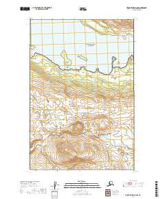 2019 Map of Mount Katmai D-4 NW, 2019 Print