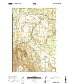 2019 Map of Mount Katmai D-6 NE, 2019 Print