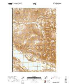 USGS Topographic Map – Mount Katmai D-6 SW