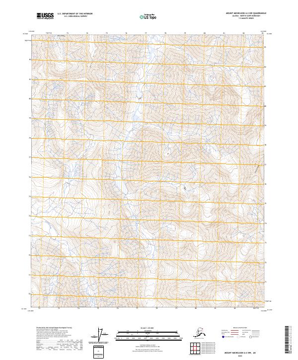USGS Topographic Map – Mount Michelson A-2 NW