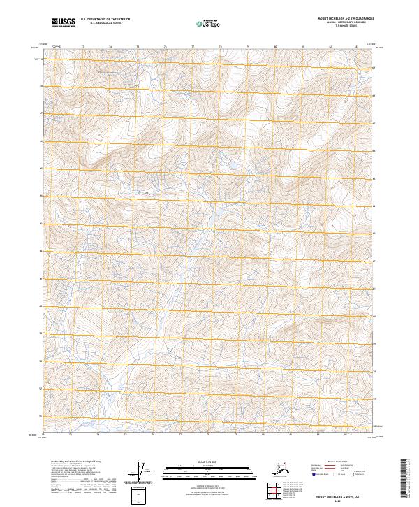 USGS Topographic Map – Mount Michelson A-2 SW