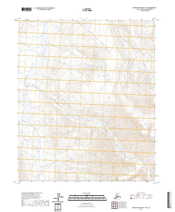 USGS Topographic Map – Mount Michelson B-1 SW