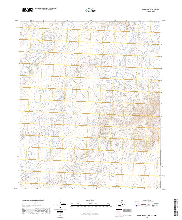 USGS Topographic Map – Mount Michelson B-2 NE