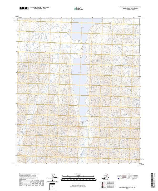 USGS Topographic Map – Mount Michelson B-2 SW
