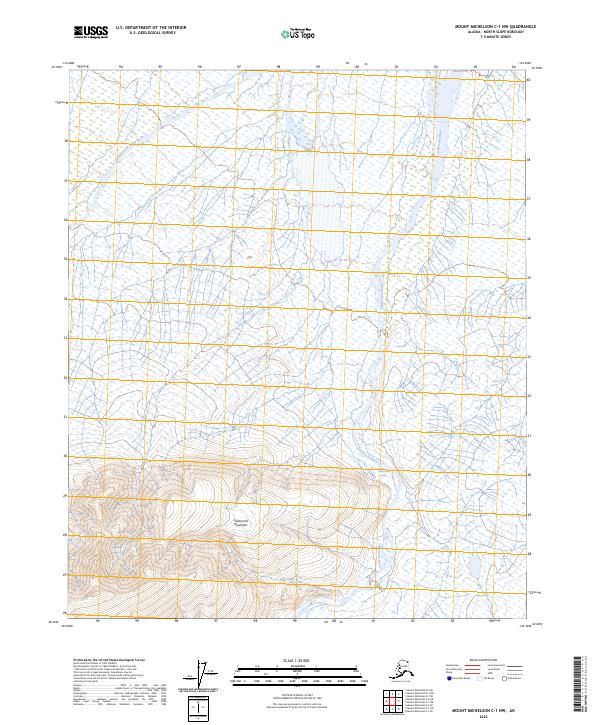 USGS Topographic Map – Mount Michelson C-1 NW