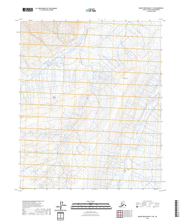 USGS Topographic Map – Mount Michelson C-1 SW