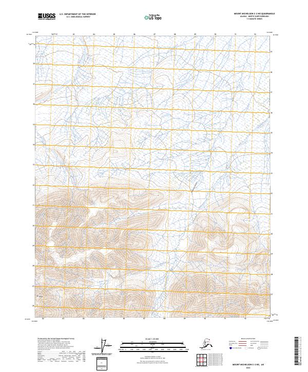 USGS Topographic Map – Mount Michelson C-2 NE