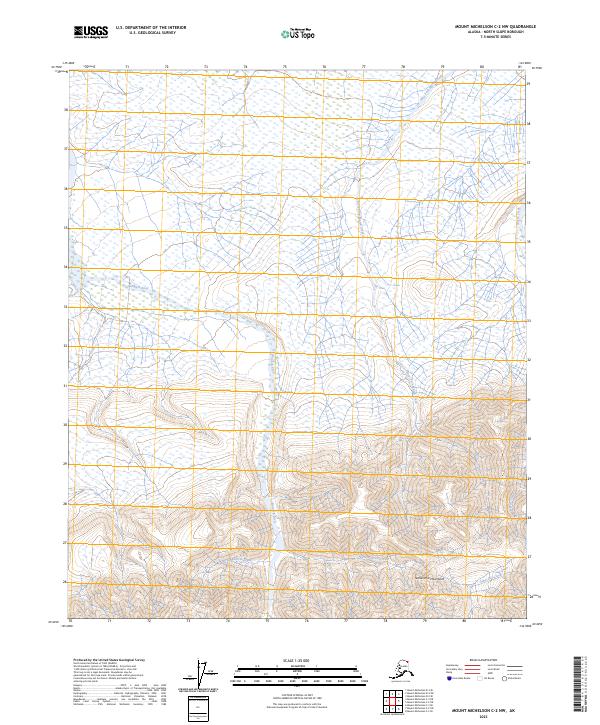 USGS Topographic Map – Mount Michelson C-2 NW