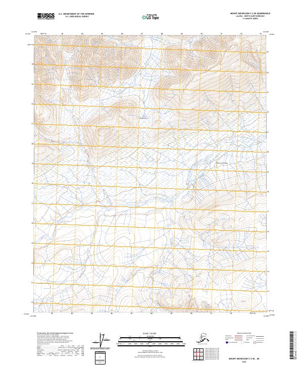 USGS Topographic Map – Mount Michelson C-2 SE