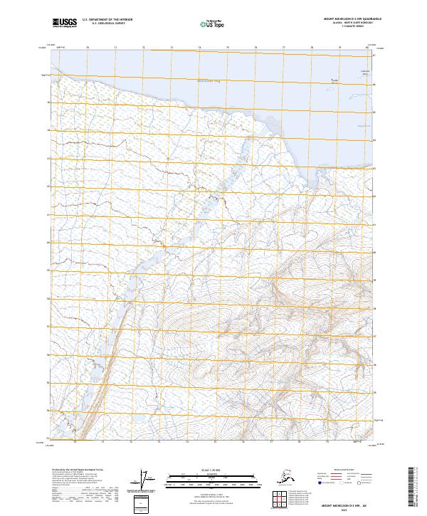USGS Topographic Map – Mount Michelson D-2 NW