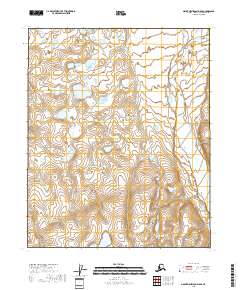 2018 Map of Mount Michelson D-5 SE, 2018 Print