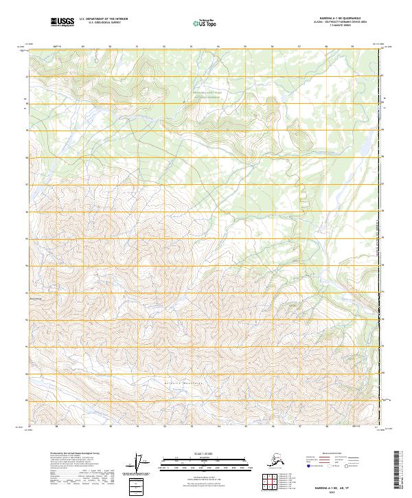 USGS Topographic Map – Nabesna A-1 NE