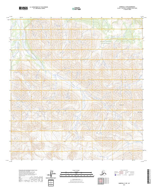 USGS Topographic Map – Nabesna A-1 NW