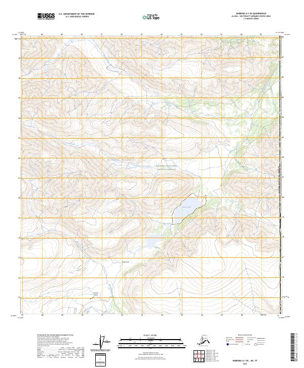 USGS Topographic Map – Nabesna A-1 SE