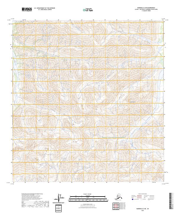 USGS Topographic Map – Nabesna A-2 NE