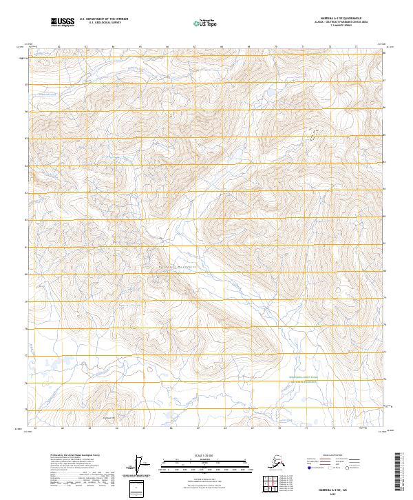 USGS Topographic Map – Nabesna A-2 SE