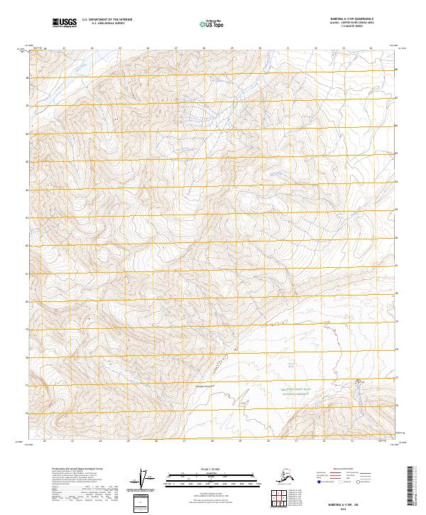 USGS Topographic Map – Nabesna A-3 SW