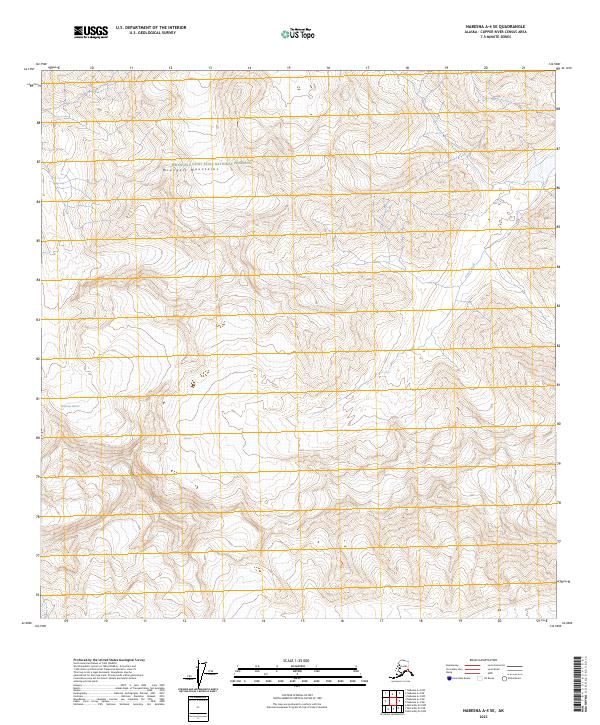 USGS Topographic Map – Nabesna A-4 SE