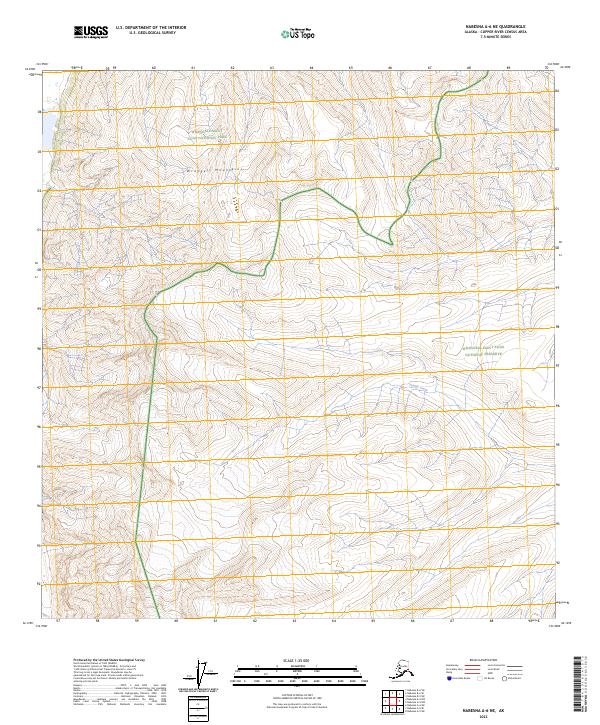 2023 Map of Nabesna A-6 NE, 2023 Print