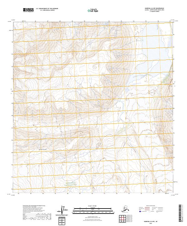 2023 Map of Nabesna A-6 NW, 2023 Print