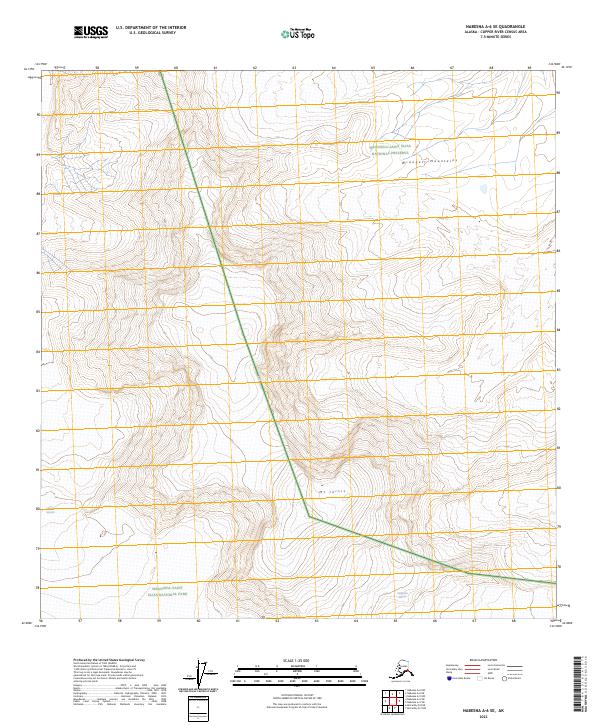 USGS Topographic Map – Nabesna A-6 SE