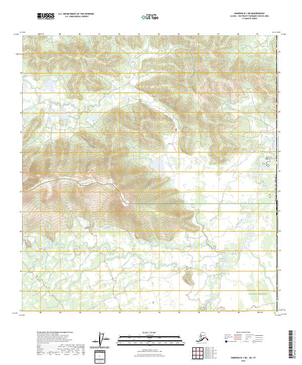 USGS Topographic Map – Nabesna B-1 NE