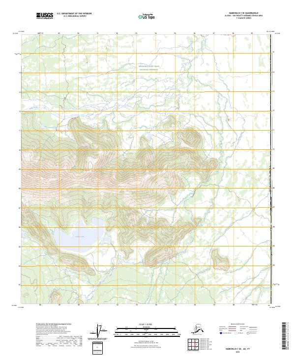 USGS Topographic Map – Nabesna B-1 SE