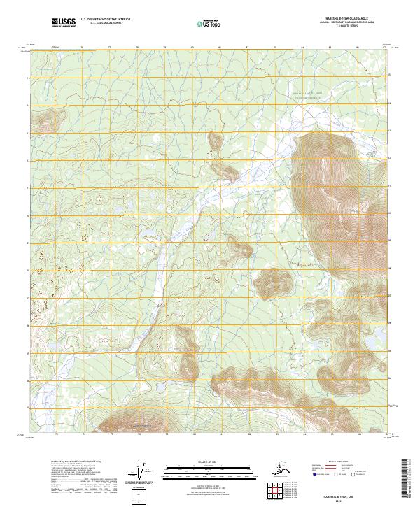 USGS Topographic Map – Nabesna B-1 SW