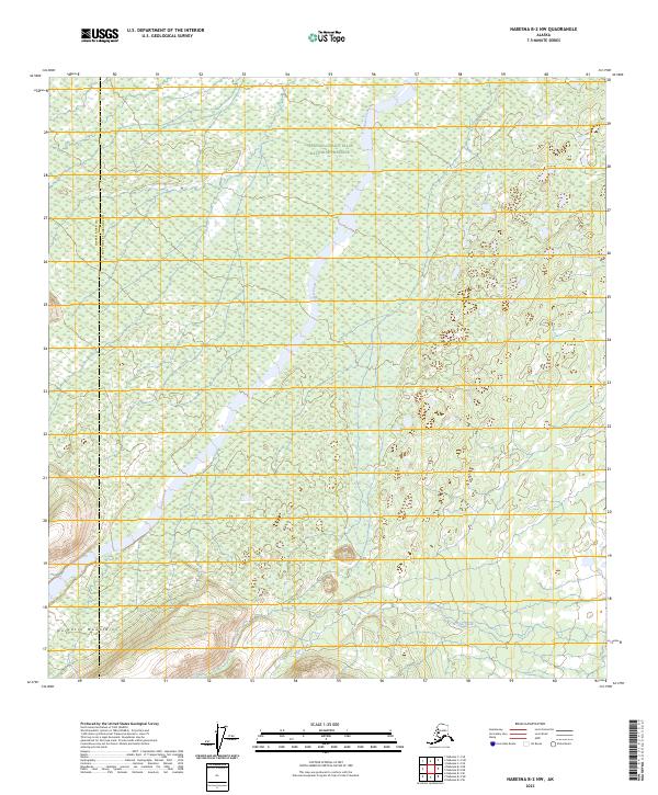 2023 Map of Nabesna B-2 NW, 2023 Print