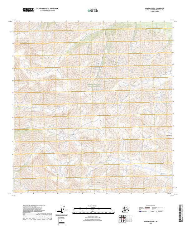 2023 Map of Nabesna B-3 NW, 2023 Print