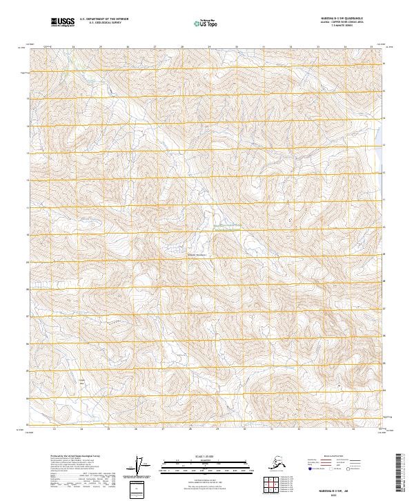 USGS Topographic Map – Nabesna B-3 SW