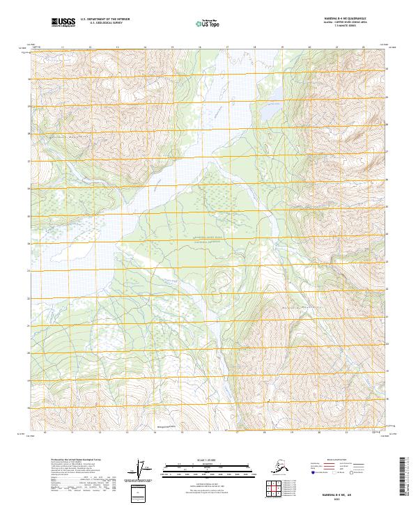 USGS Topographic Map – Nabesna B-4 NE