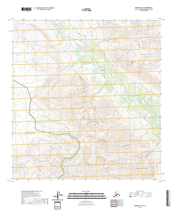 USGS Topographic Map – Nabesna B-5 NE
