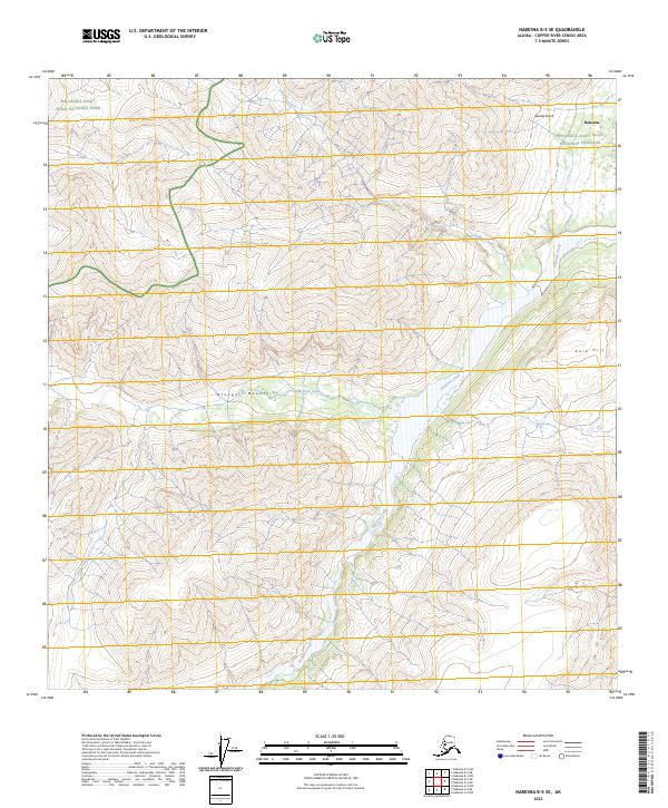 USGS Topographic Map – Nabesna B-5 SE