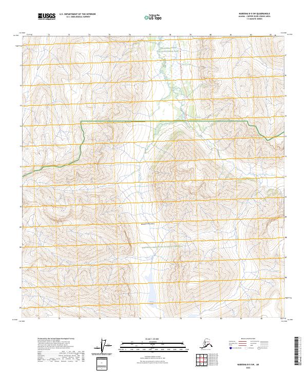 USGS Topographic Map – Nabesna B-5 SW