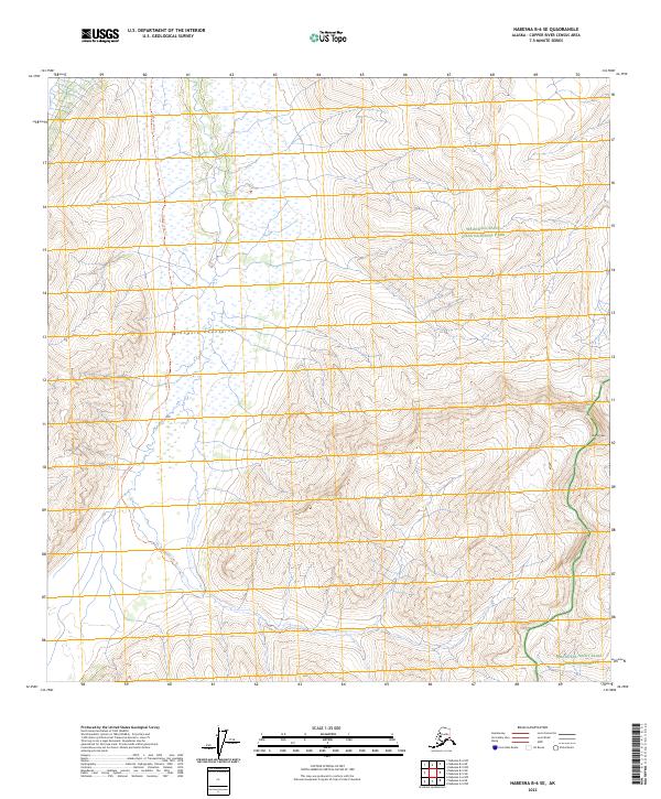 USGS Topographic Map – Nabesna B-6 SE
