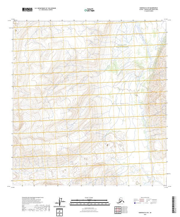 2023 Map of Nabesna B-6 SW, 2023 Print