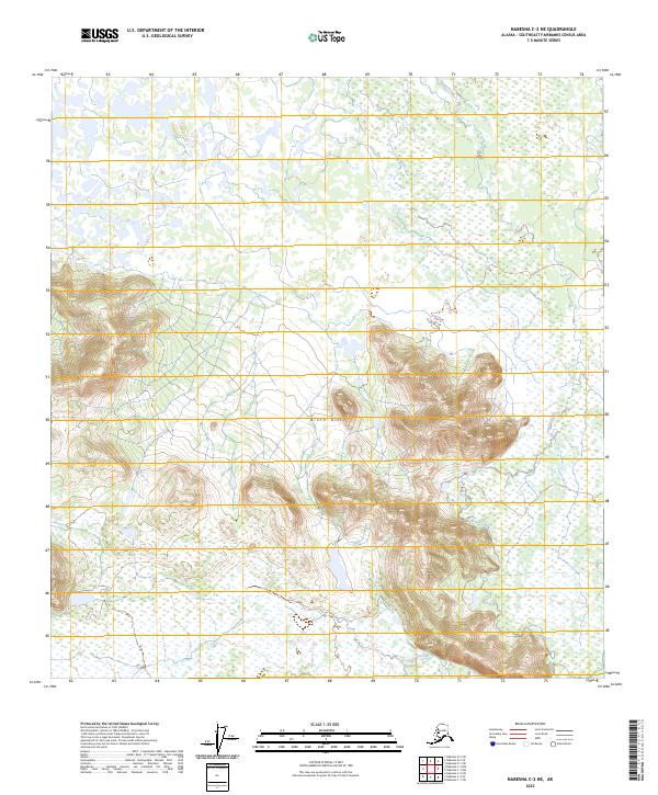 2023 Map of Nabesna C-2 NE, 2023 Print