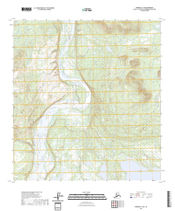 2023 Map of Nabesna C-3 NE, 2023 Print
