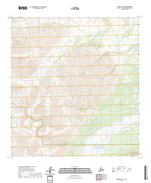 2023 Map of Nabesna C-4 SE, 2023 Print
