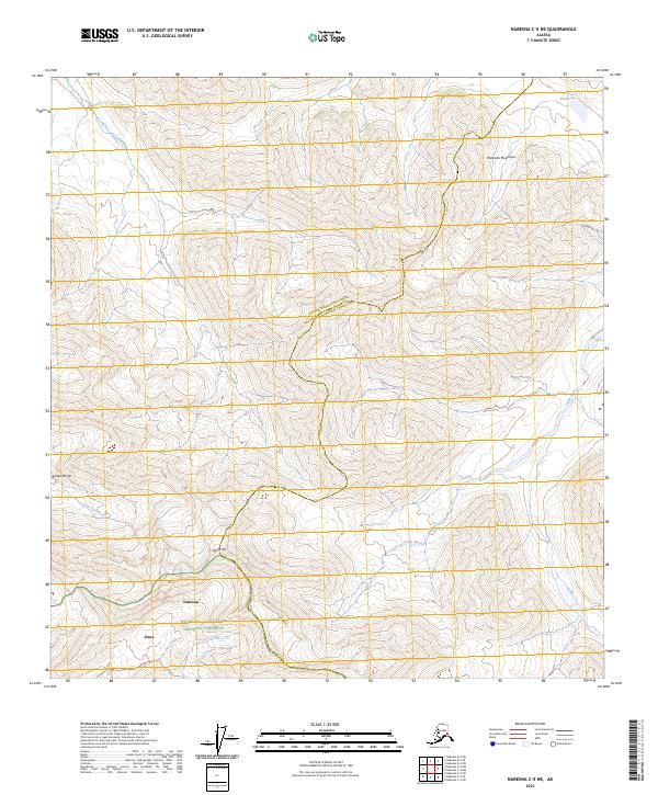 USGS Topographic Map – Nabesna C-5 NE