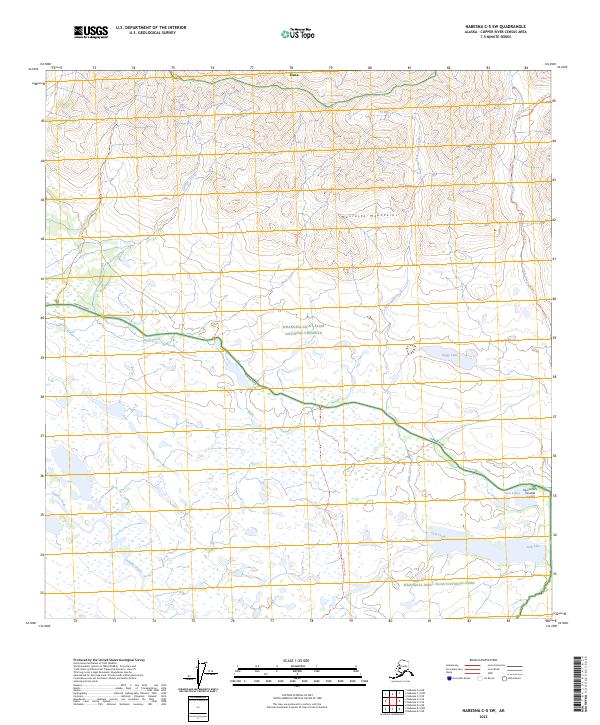 USGS Topographic Map – Nabesna C-5 SW