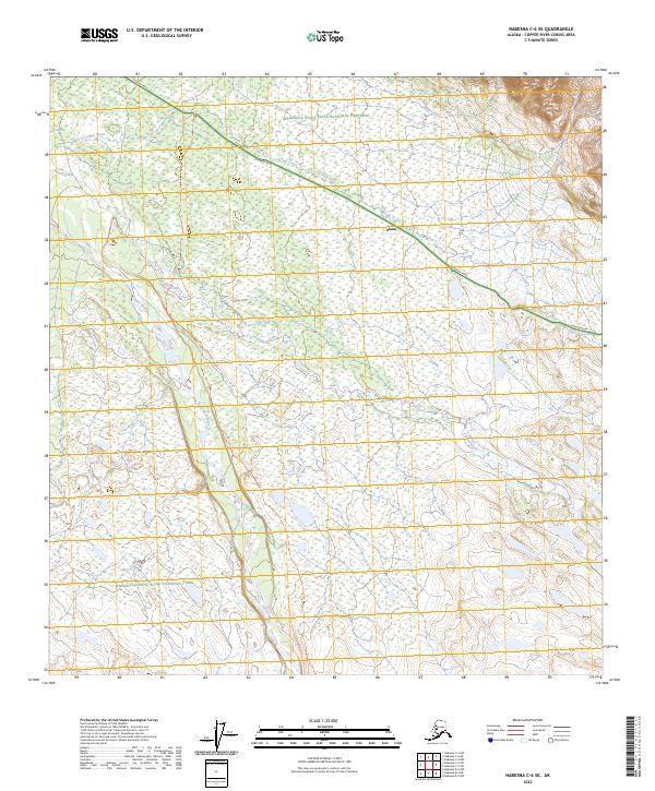 2023 Map of Nabesna C-6 SE, 2023 Print