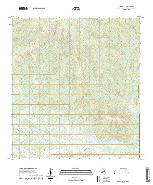 USGS Topographic Map – Nabesna D-1 NE