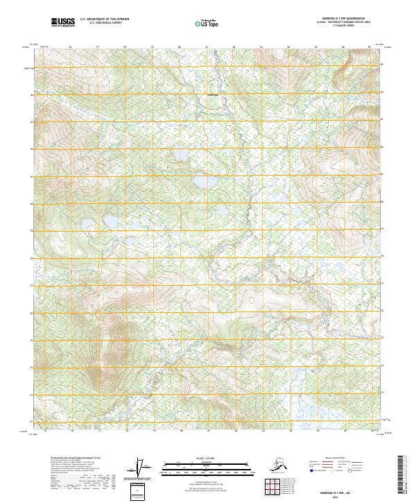 2023 Map of Nabesna D-1 NW, 2023 Print